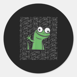 Adesivo Lizard Lizard Lizard Funny Weirdcore Animal Meme G