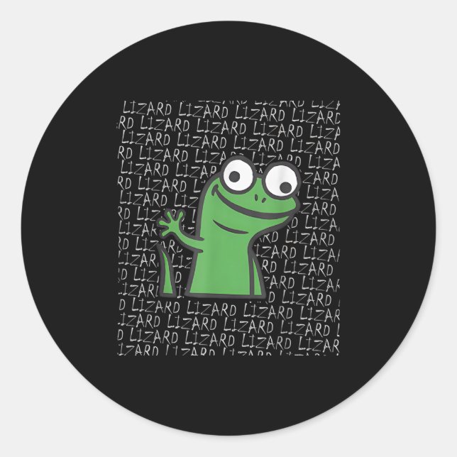 Adesivo Lizard Lizard Lizard Funny Weirdcore Animal Meme G (Frente)