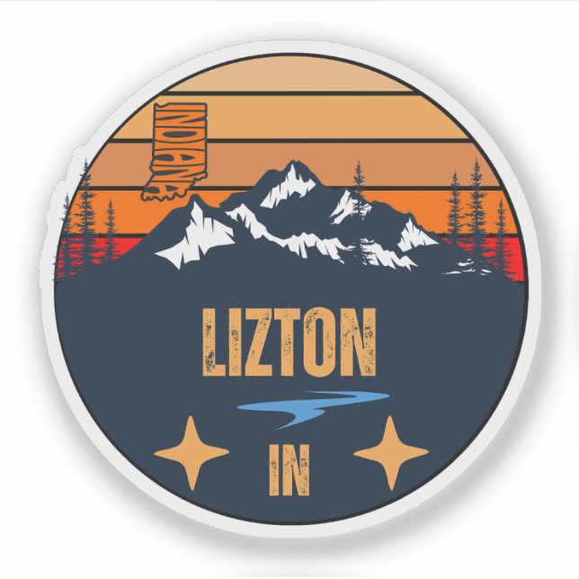 Adesivo Lizton, Indiana (Frente)