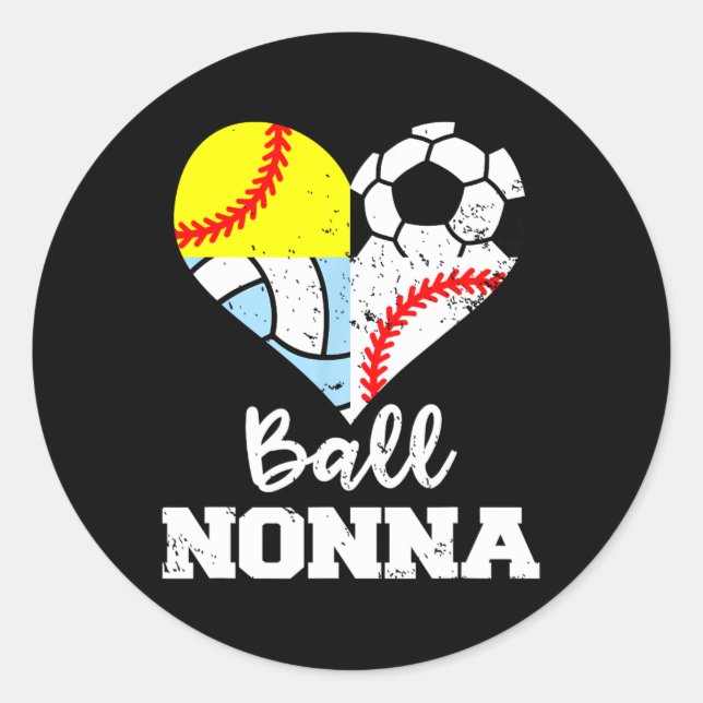 Adesivo Ll Nonna Soccer Sell Softll Volleyll Player Nonna  (Frente)