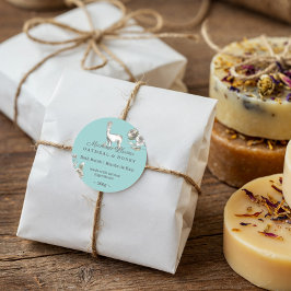 Adesivo Llama Acrivável, Bonito, Aquarela, Sketch Floral