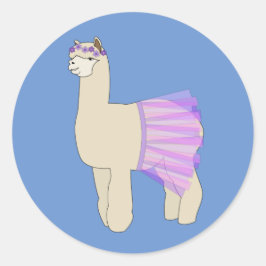 Adesivo Llama Bailarina ilusima Azul
