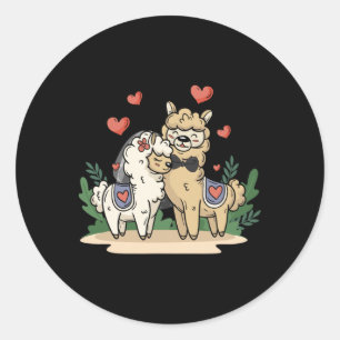 Adesivo Llama Bride E Casal De Arte De Casamento