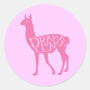 Adesivo Llama de Drama Rosa