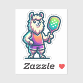 Adesivo LLAMA - Diversão do jogador de mascotes de picleba