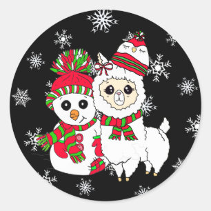 Adesivo Llama e Snowman Stickers