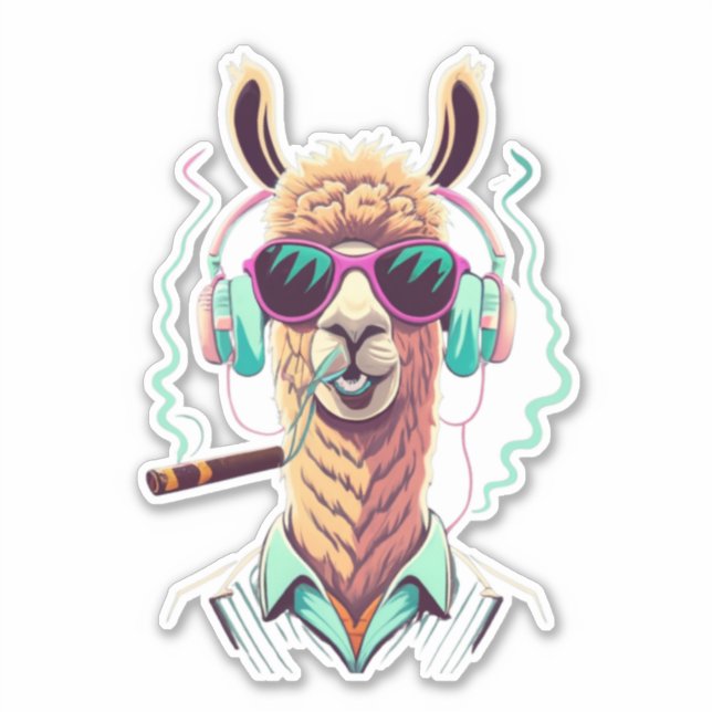 Adesivo Llama Favor Sticker (Frente)