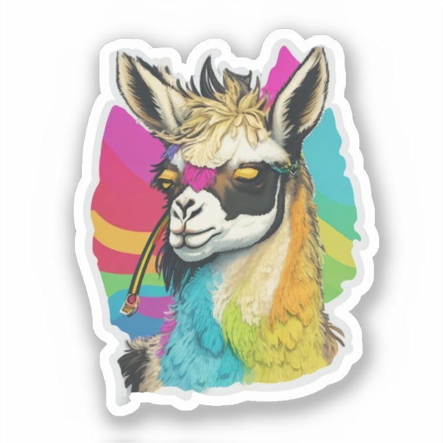Adesivo Llama Favor Sticker (Frente)