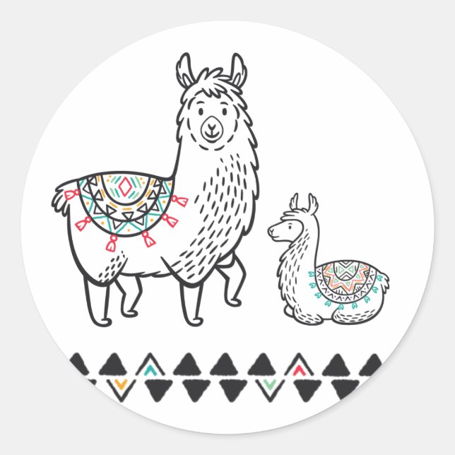 Adesivo Llama Mama Sticker (Frente)