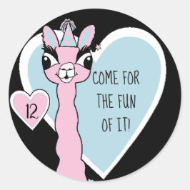 Adesivo Llama Pajama Pink Girls SlumbParty