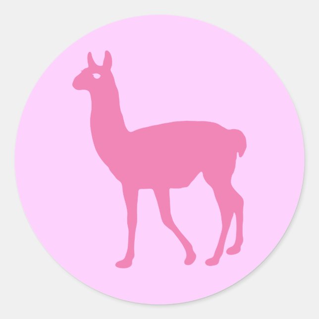 Adesivo Llama Rosa (Frente)