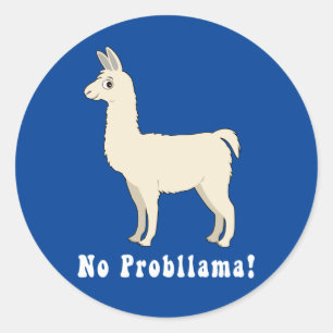 Adesivo Llama: "Sem problemas!"