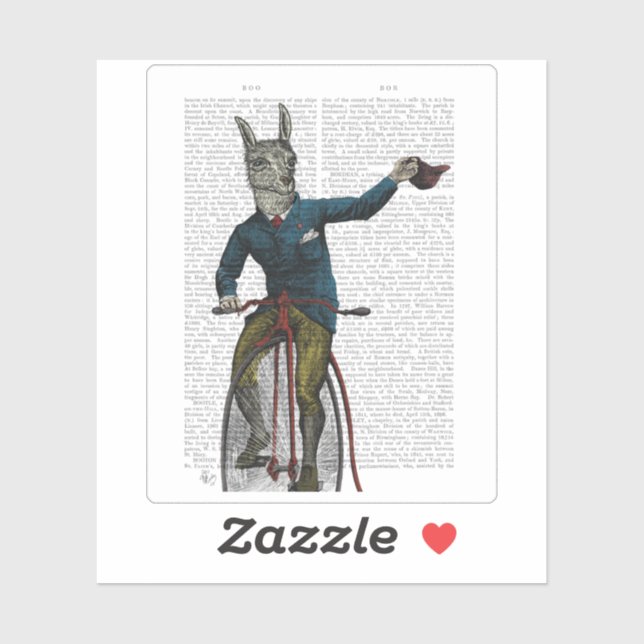 Adesivo Llama sobre bicicleta (Folha)