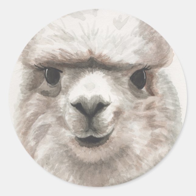 Adesivo Llama sorri Conjunto de 20 Stickers Envelope Seals (Frente)