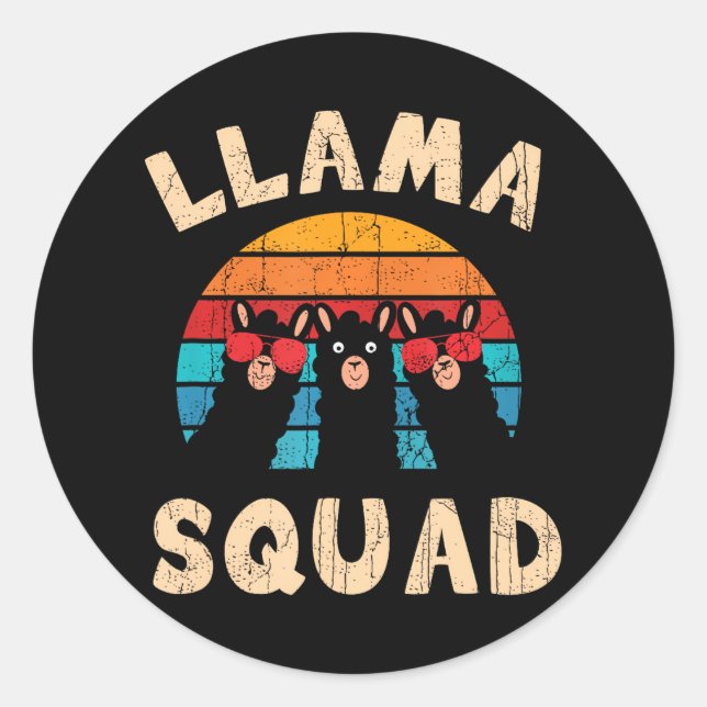 Adesivo Llama Squad Llama (Frente)