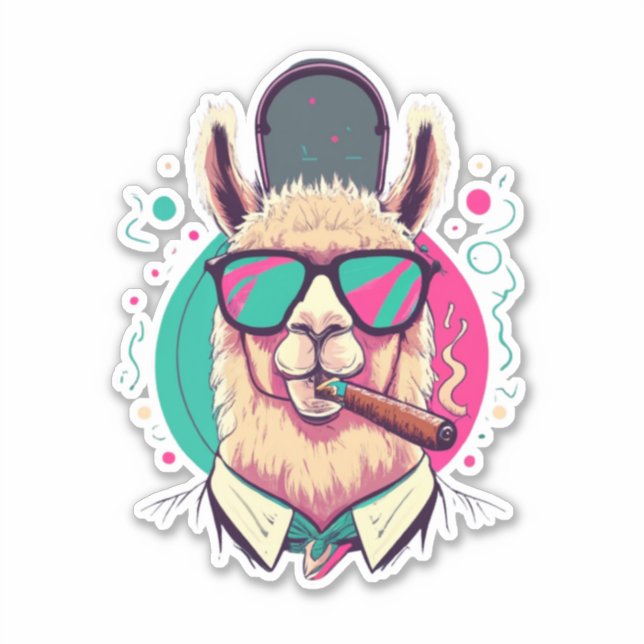 Adesivo Llama Stickers Gritam Joia em Todos os Detalhes (Frente)