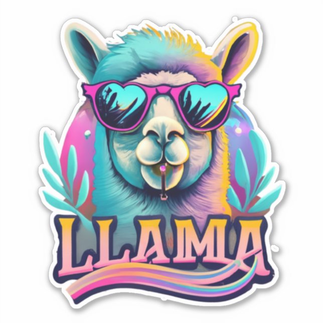 Adesivo Llama Stickers Onde Divertimento Encontra Moda (Frente)