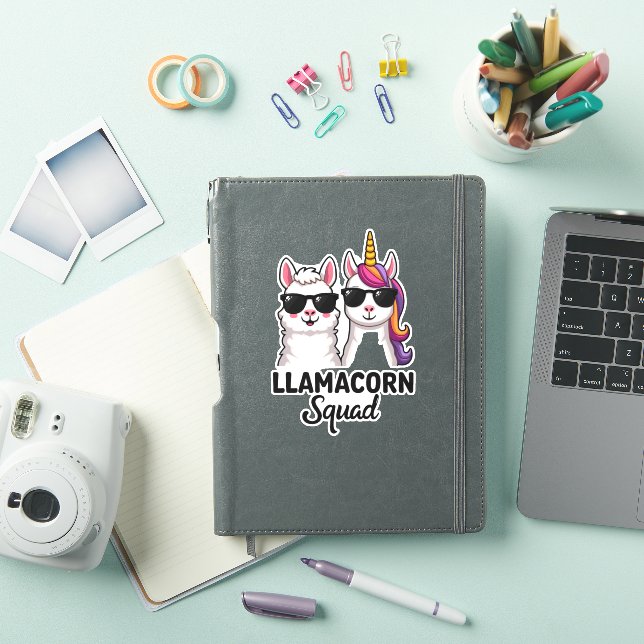 Adesivo Llamacorn Squad Funny Unicorn Llama Squad Christma (Capa para iPad)