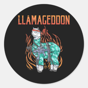 Adesivo Llamageddon Alpaca Llama Lover