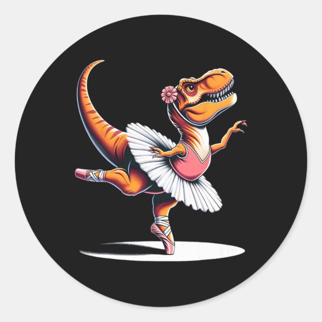 Adesivo Llerina T-rex Dancing  (Frente)
