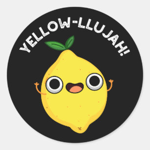 Adesivo Llujah Funny Lemon Pun Dark BG