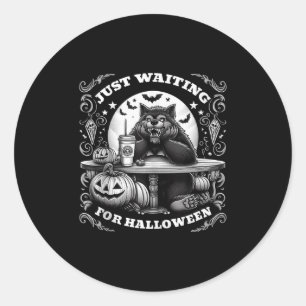 Adesivo Lobisomem Esperando O Halloween Scary N