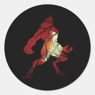 Adesivo Lobisomem Wolf Moon Werewolf Silhoueen Halloween C