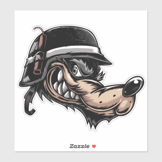 Adesivo Lobo (Folha)