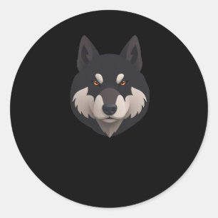 Adesivo Lobo Cortês Ouvir 3d - Animal World Sticker