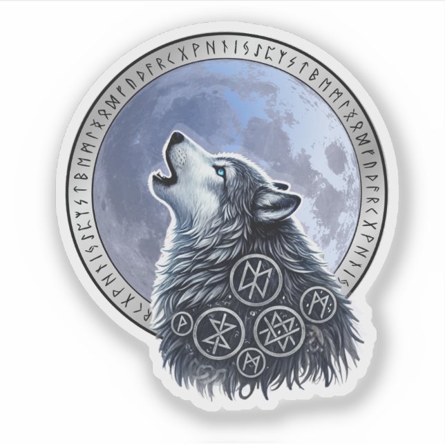 Adesivo Lobo de Odín (Frente)