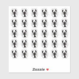 Adesivo Lobster Wedding Place Card Food Meal Menu Choice