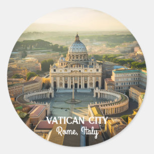Adesivo Locais Tranquilos na Cidade do Vaticano, Itália qu