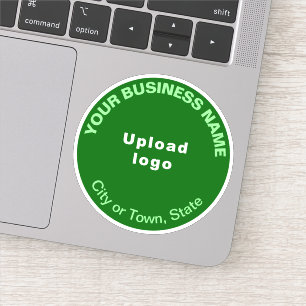 Adesivo Local de atividade no Green Round Vinyl Sticker