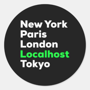 Adesivo Localhost do Pentester de cibersegurança do hacker