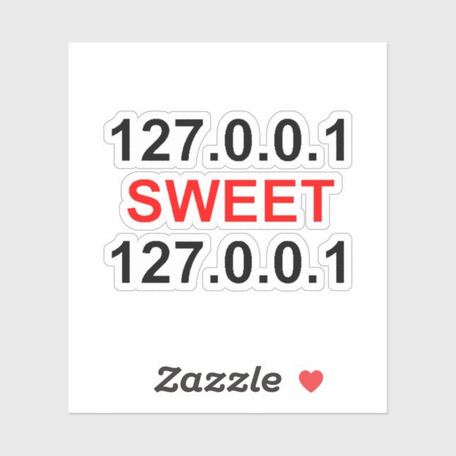 Adesivo localhost doce localhost (Folha)