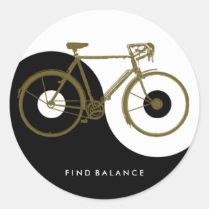Adesivo LOCALIZAR BALANCE / bicicleta yin yang
