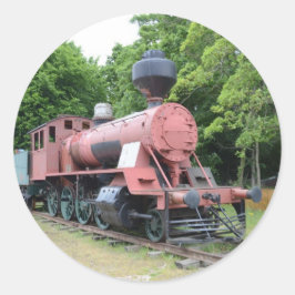 Adesivo Locomotiva a Vapor Americana Antiga