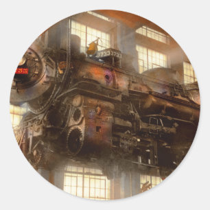 Adesivo Locomotiva - Reparação - Comboios voadores perigos