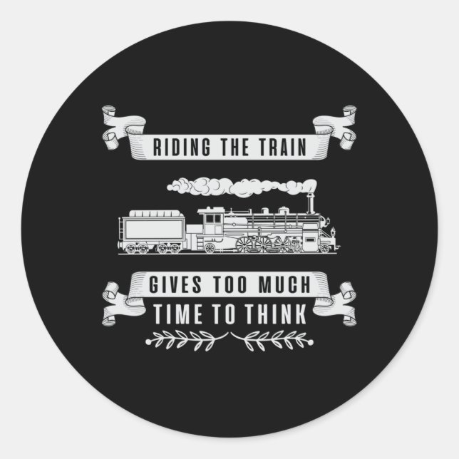 Adesivo Locomotive Railroad Trains Motorista Funny Gift (Frente)