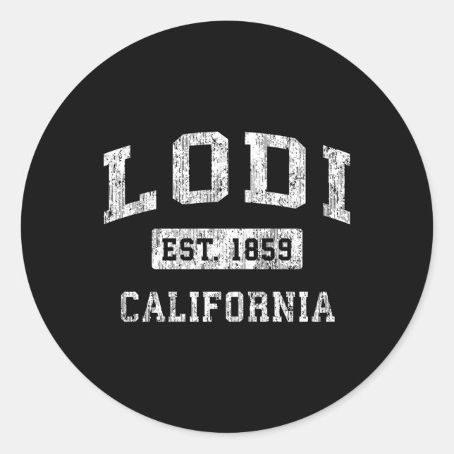 Adesivo Lodi California Ca Estabelecida Esporte (Frente)