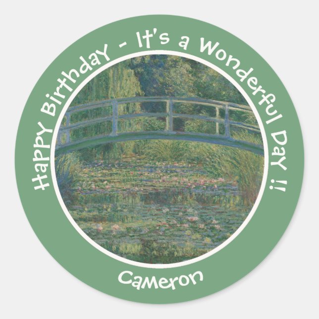 Adesivo Lodo de Água-Lily de Monet e artigos do Partido da (Frente)