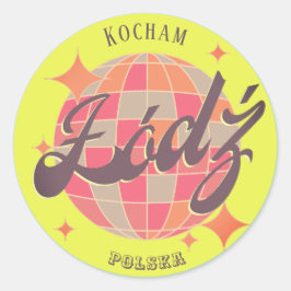 Adesivo Lodz Łódź love Polska Polônia acessória souvenir