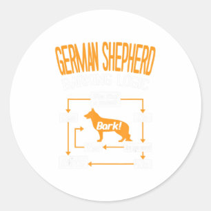 Adesivo Lógica de Barreira de german shepherd