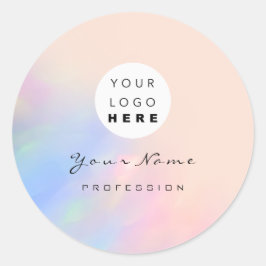 Adesivo Logo Cílios Maquiagem Cabelo Unhas Negócios Rosa H