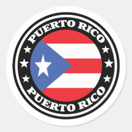 Adesivo Logo da Ronda Nacional de Bandeira Porto Rico