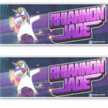 Logo DJ Rhiannon Jade vinil sticker/decal