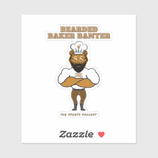 Adesivo Logo do podcast Baker Banter (Folha)