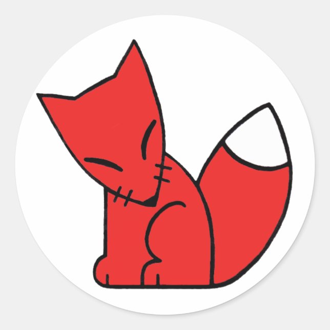 Adesivo Logo Fox (vermelho) (Frente)