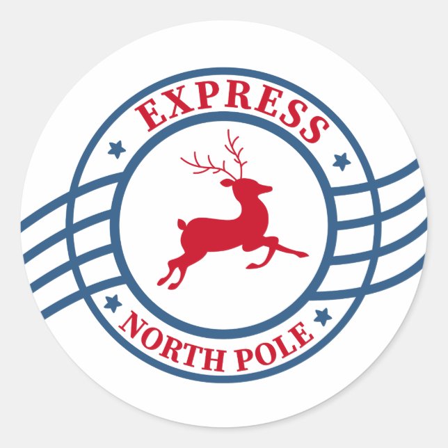 Adesivo logo northpole express (Frente)
