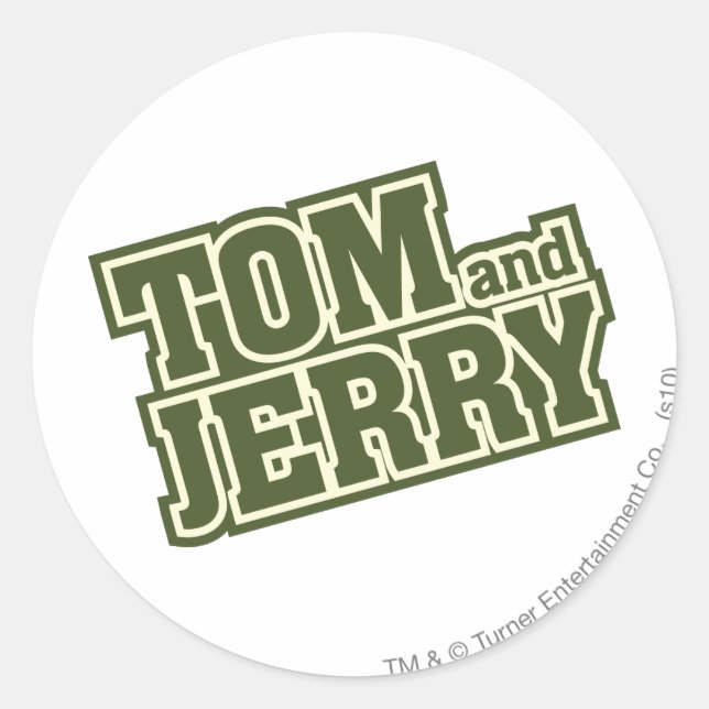 Adesivo Logotipo 3 de Tom e Jerry (Frente)